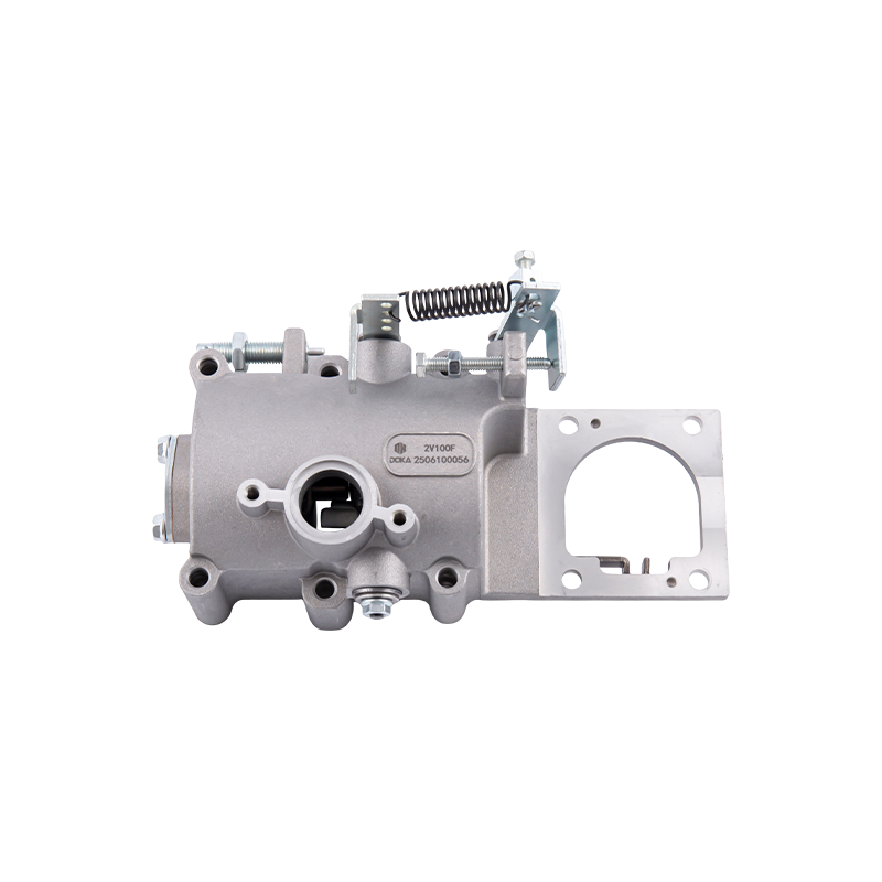 Zweizylinder-Dieselmotor-Kraftstoffeinspritzpumpe vom Typ 2V100F (einschließlich Geschwindigkeitsregelmechanismus), Doppelkolbenstruktur, geeignet für Motoren mit einem Zylinderdurchmesser × Hub von 100 × 85 mm, anwendbar auf den luftgekühlten Zweizylindermotor 2V100F